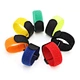 Flexible and reusable colorful hook and loop cable tie straps, perfect for organizing cables and wires. Available in customizable sizes and colors.